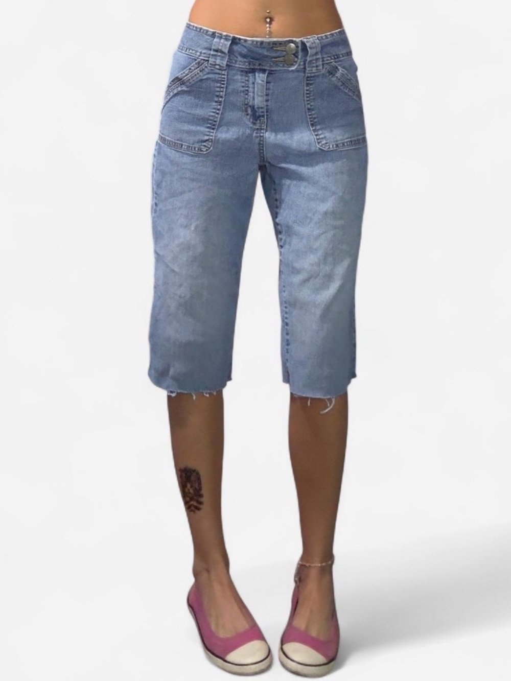 Y2K Denim Capris